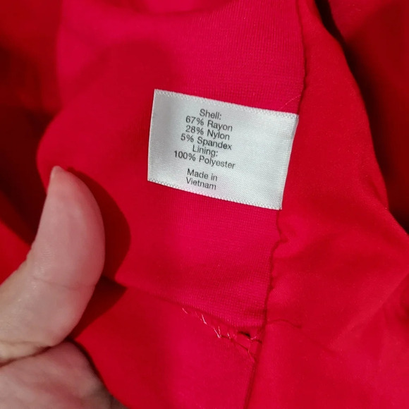 Lane Bryant "The Bryant Blazer" Red Ponte Blazer Jacket in Size 20 - Picture 12 of 15